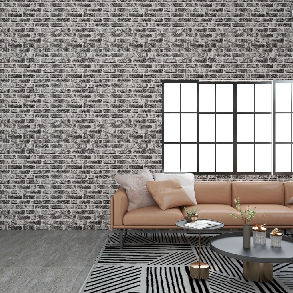 vidaXL Wall Paper 10 Pcs Waterproof 3D Wall Panel for Bedroom Kitchen EPS