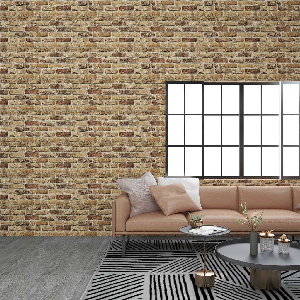 vidaXL Wall Paper 10 Pcs Waterproof 3D Wall Panel for Bedroom Kitchen EPS