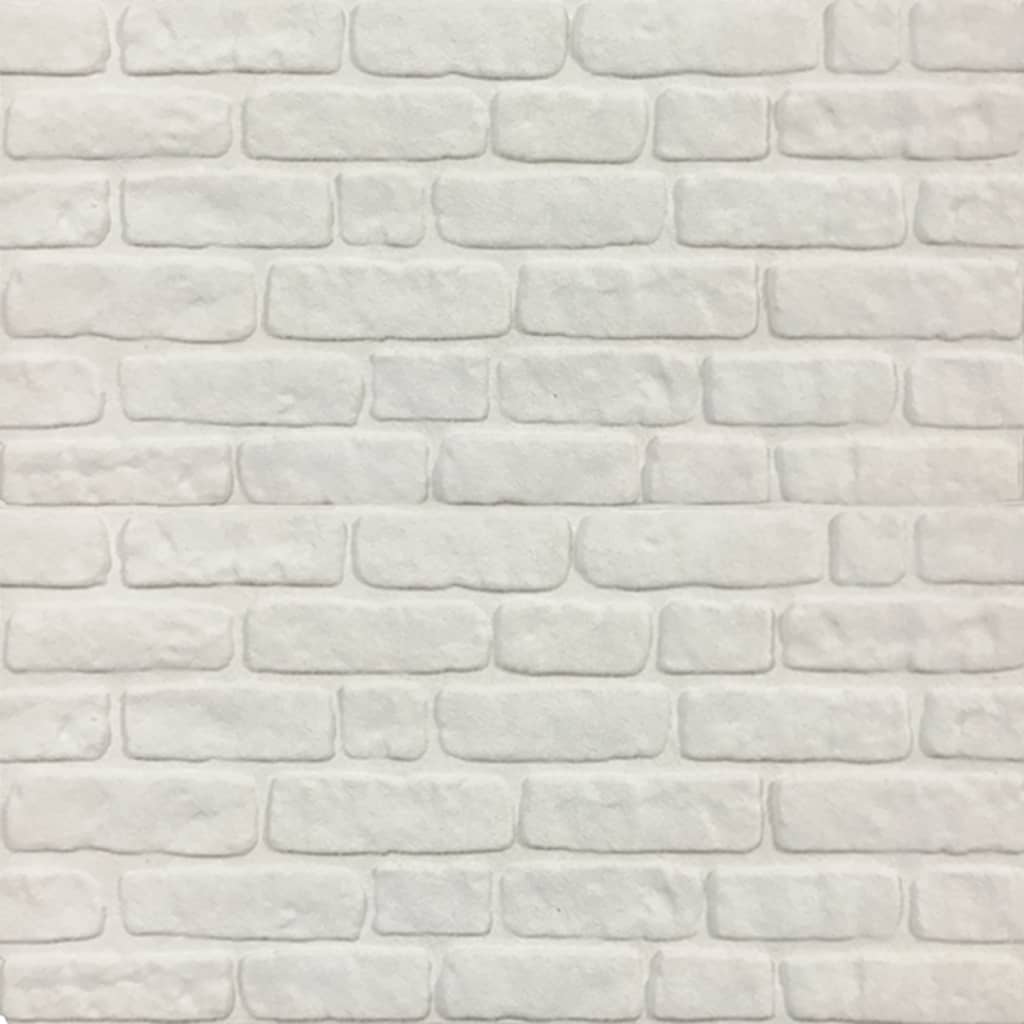 vidaXL Wall Paper 10 Pcs Waterproof 3D Wall Panel for Bedroom Kitchen EPS