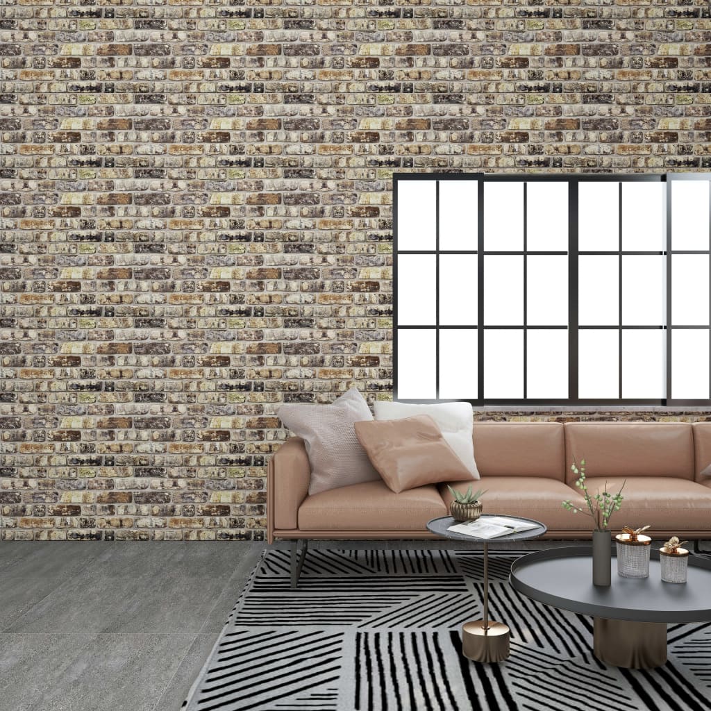vidaXL Wall Paper 10 Pcs Waterproof 3D Wall Panel for Bedroom Kitchen EPS