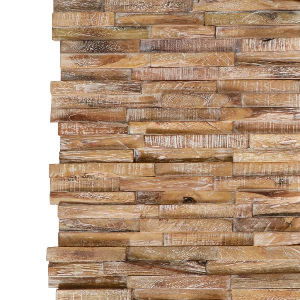 vidaXL Wall Cladding Panels Wall Covering Panels Wood Planks Solid Teak Wood