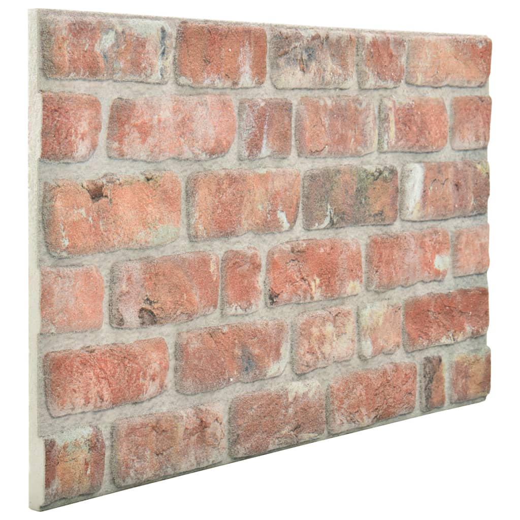 vidaXL 3D Wall Panels with Dark Brown Brick Design 10 pcs EPS