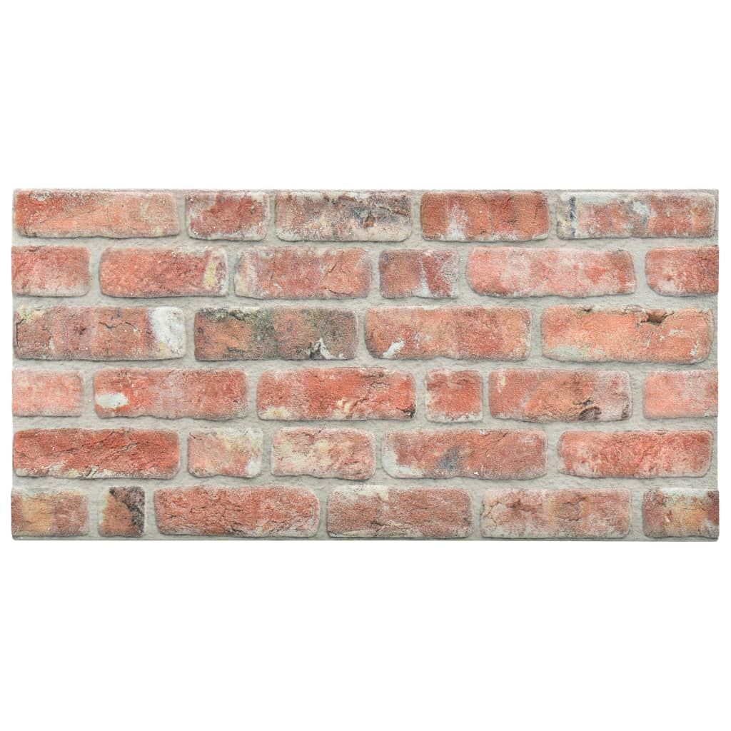 vidaXL 3D Wall Panels with Dark Brown Brick Design 10 pcs EPS