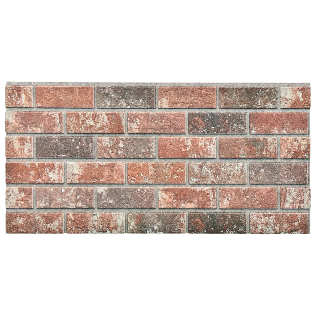 vidaXL 3D Wall Panels with Dark Brown Brick Design 10 pcs EPS