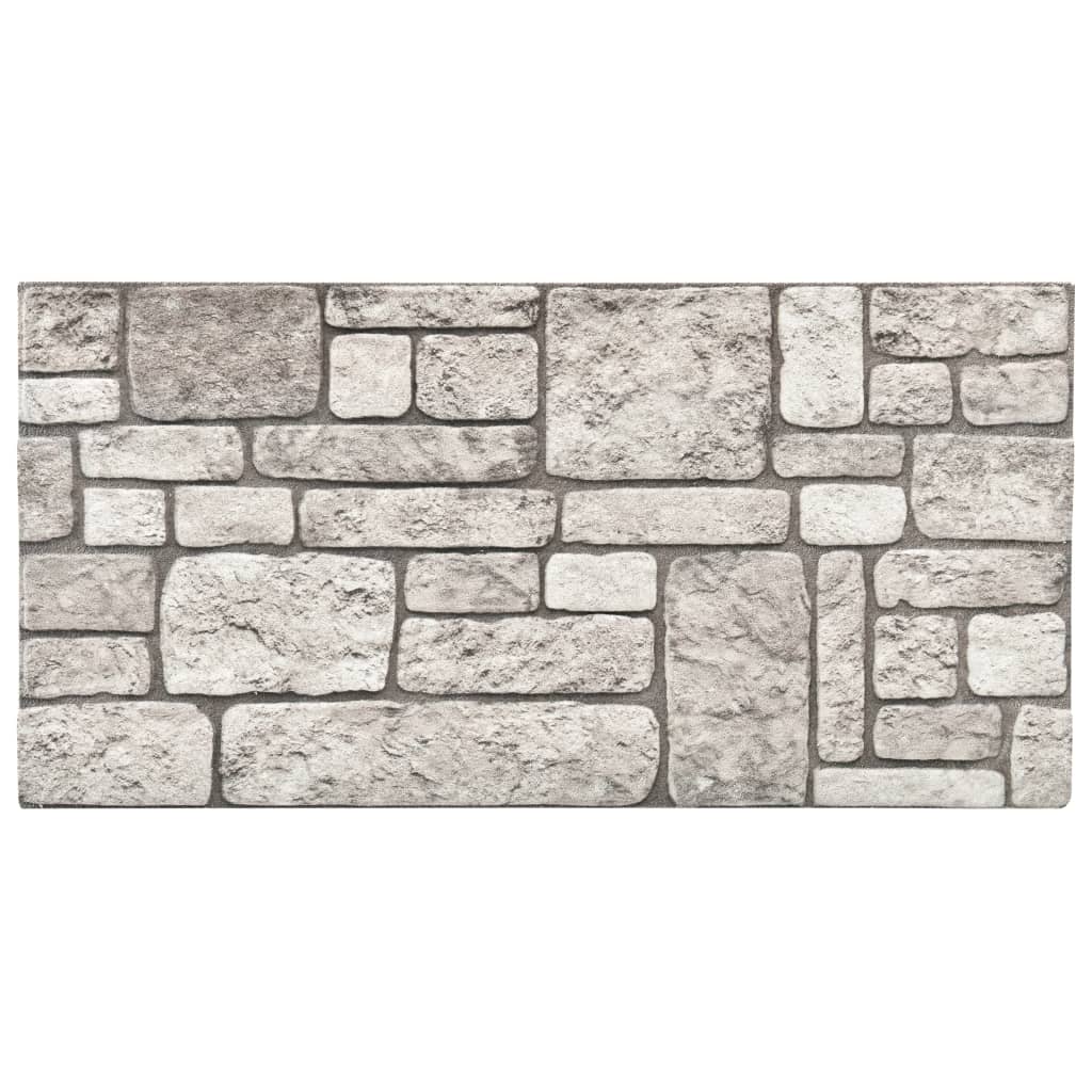vidaXL 3D Wall Panels with Dark Brown Brick Design 10 pcs EPS