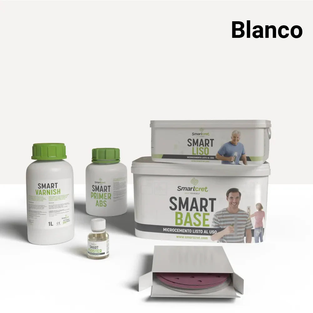 Kit de microcemento para lavabos con juntas de 4m²