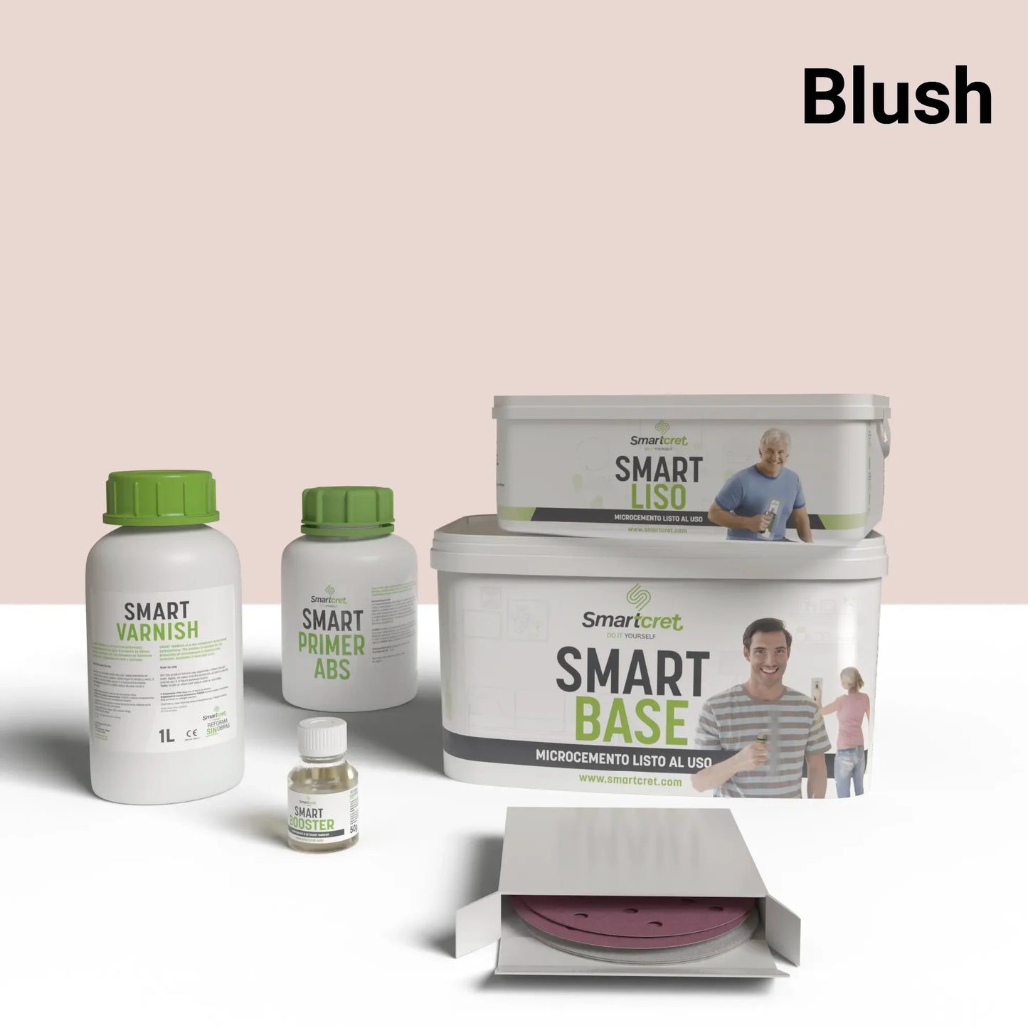 Kit de microcemento para lavabos con juntas de 4m²