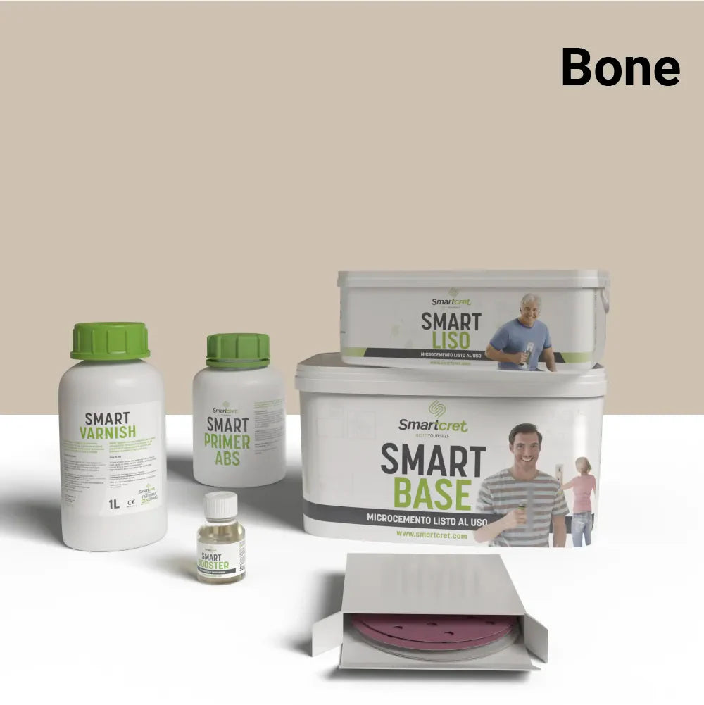 Kit de microcemento para lavabos con juntas de 4m²