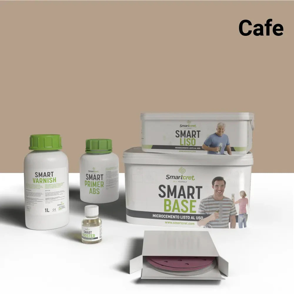 Kit de microcemento para lavabos con juntas de 4m²