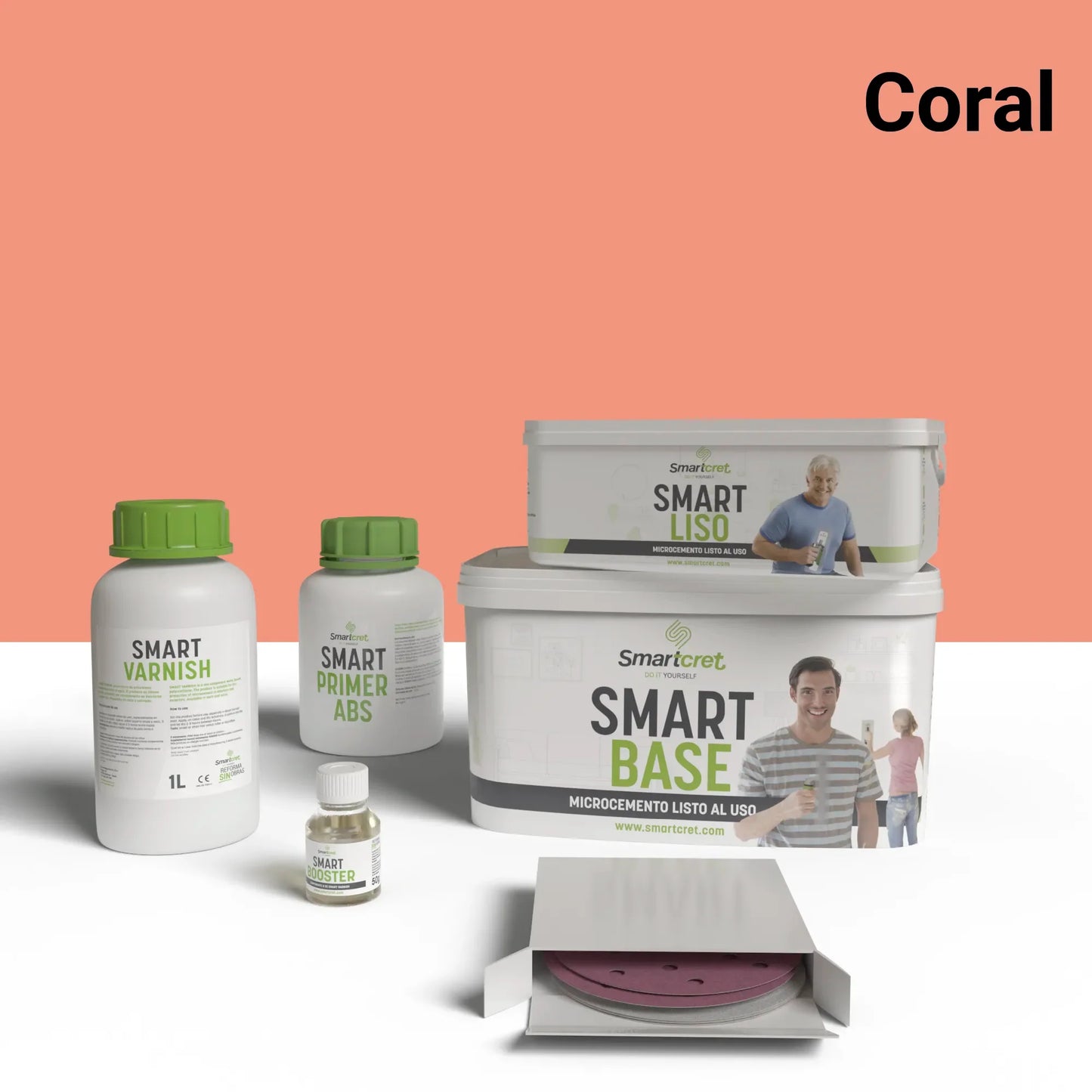 Kit de microcemento para lavabos con juntas de 4m²