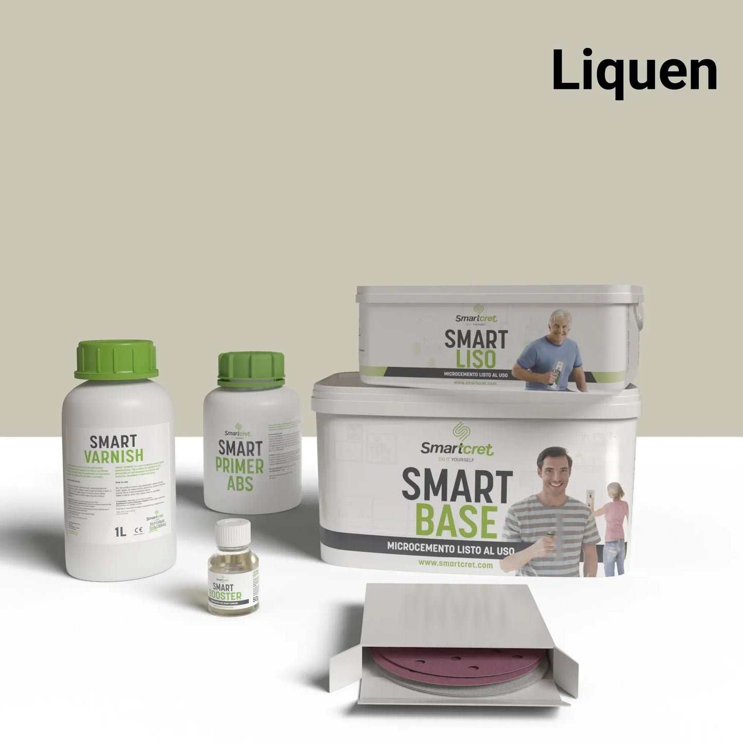 Kit de microcemento para lavabos con juntas de 4m²