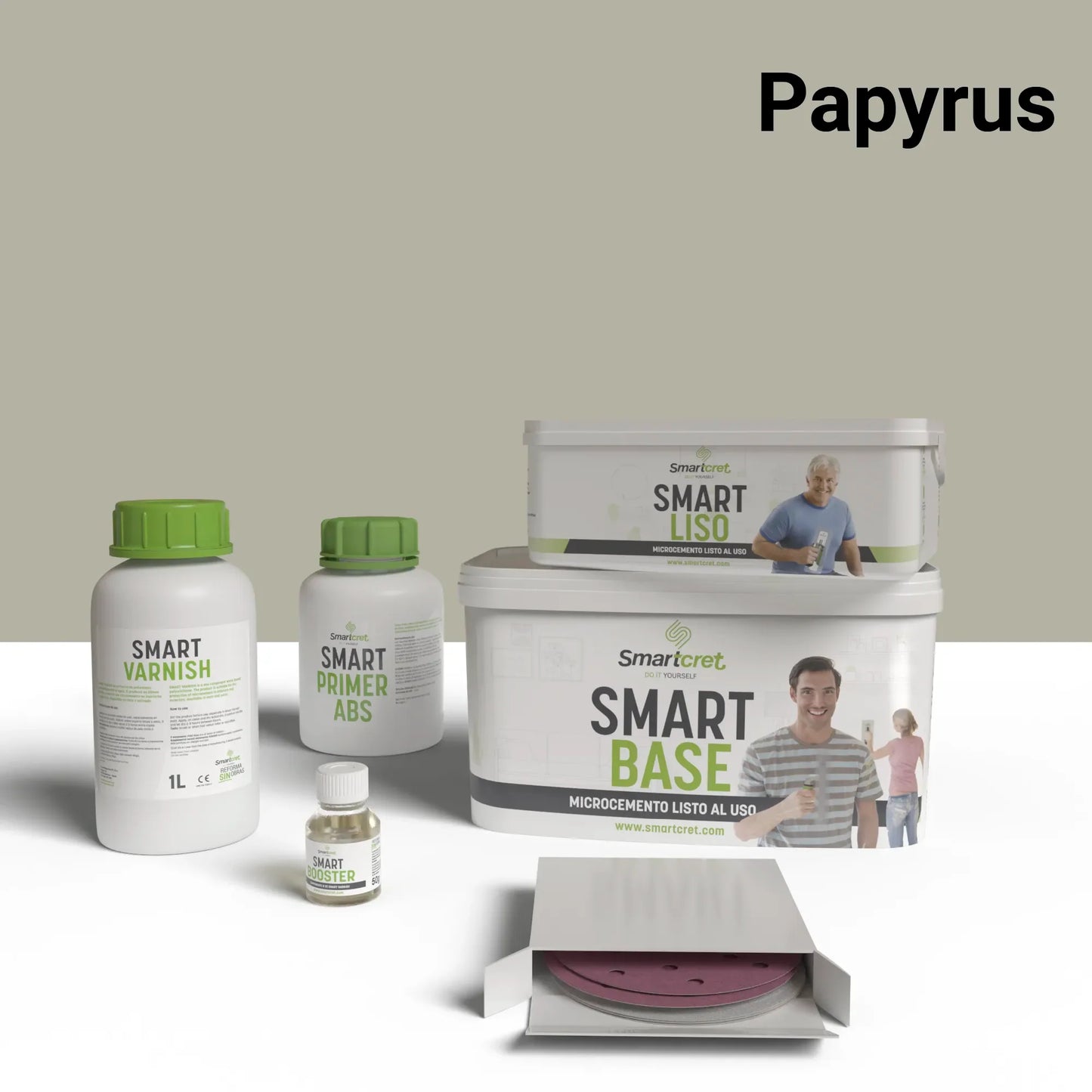 Kit de microcemento para lavabos con juntas de 4m²