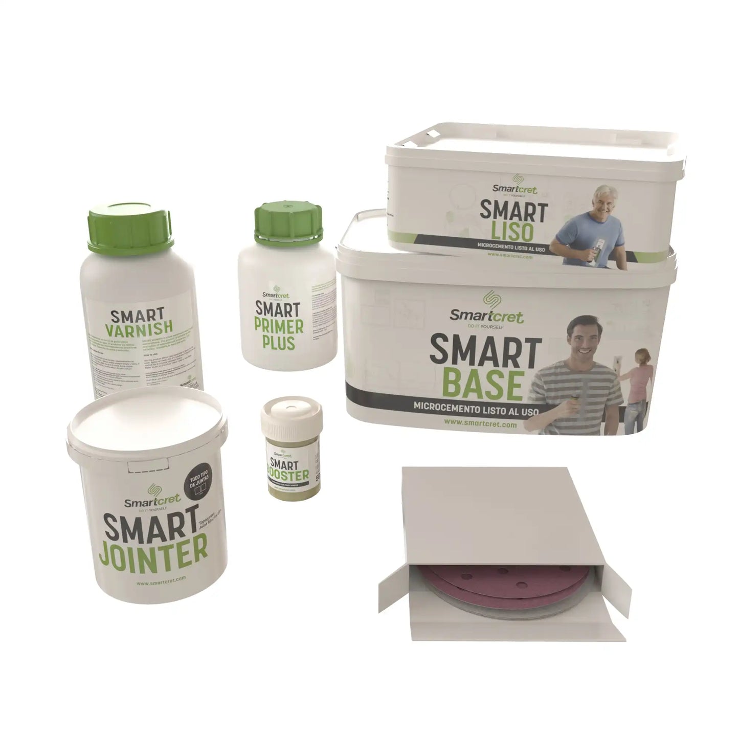 Kit de microcemento para lavabos con juntas de 4m²