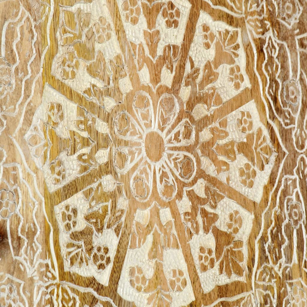 vidaXL Wood Wall Panel Hand-Carved Decoration Wall Panels Solid Mango Wood