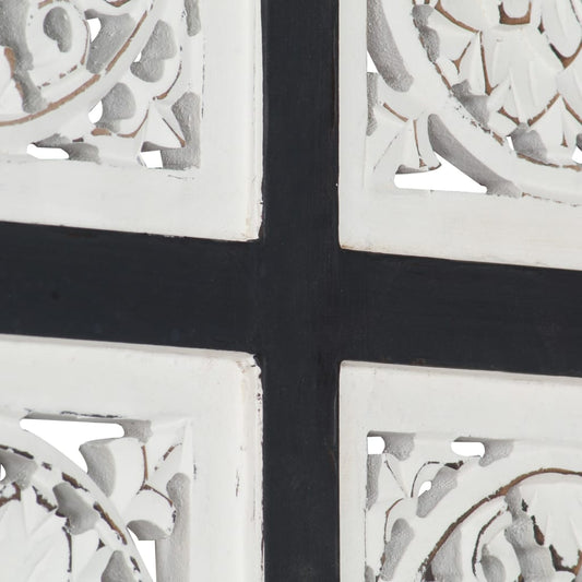 vidaXL Wall Panel Decorative Panel with Hand-Carved Design Framed Wall Art