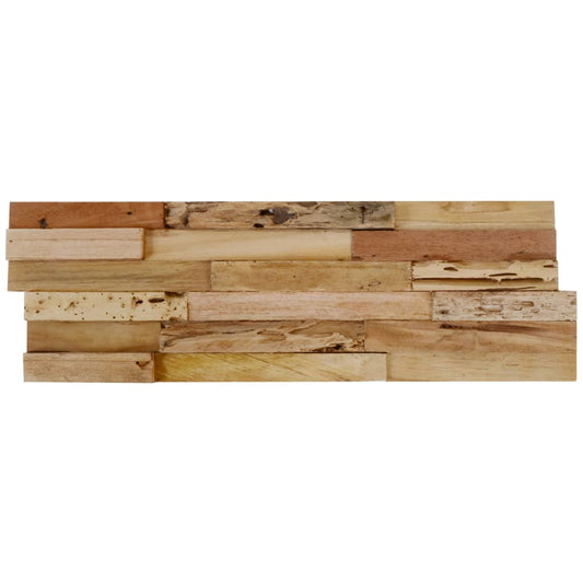 vidaXL Wall Cladding Panels Wall Covering Panels Wood Planks Recycled Teak