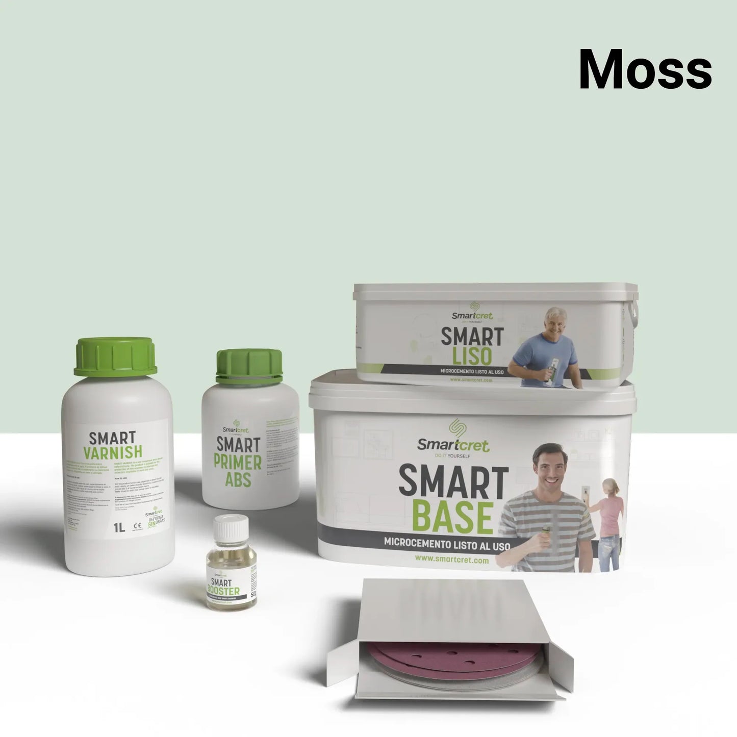 Kit de microcemento para lavabos con juntas de 4m²
