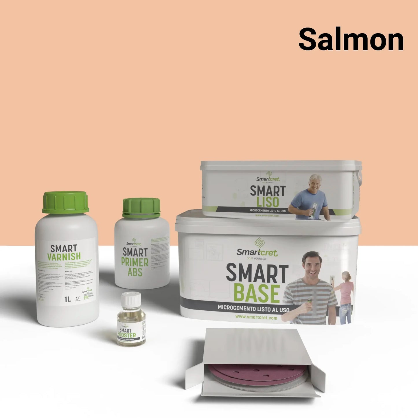 Kit de microcemento para lavabos con juntas de 4m²